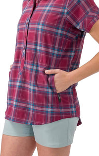 Flylow Gear - Aster Plaid Button-up Shorts Sleeve Shirt