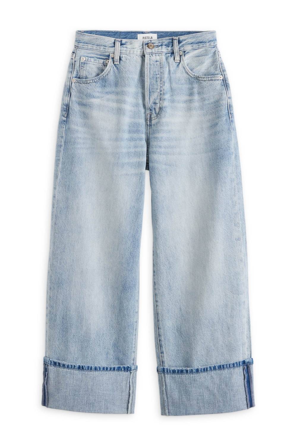 Pistola - Ryder Rigid High Rise Cuffed Straight Jean