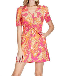 Jade - Ruched Short Sleeve Dress