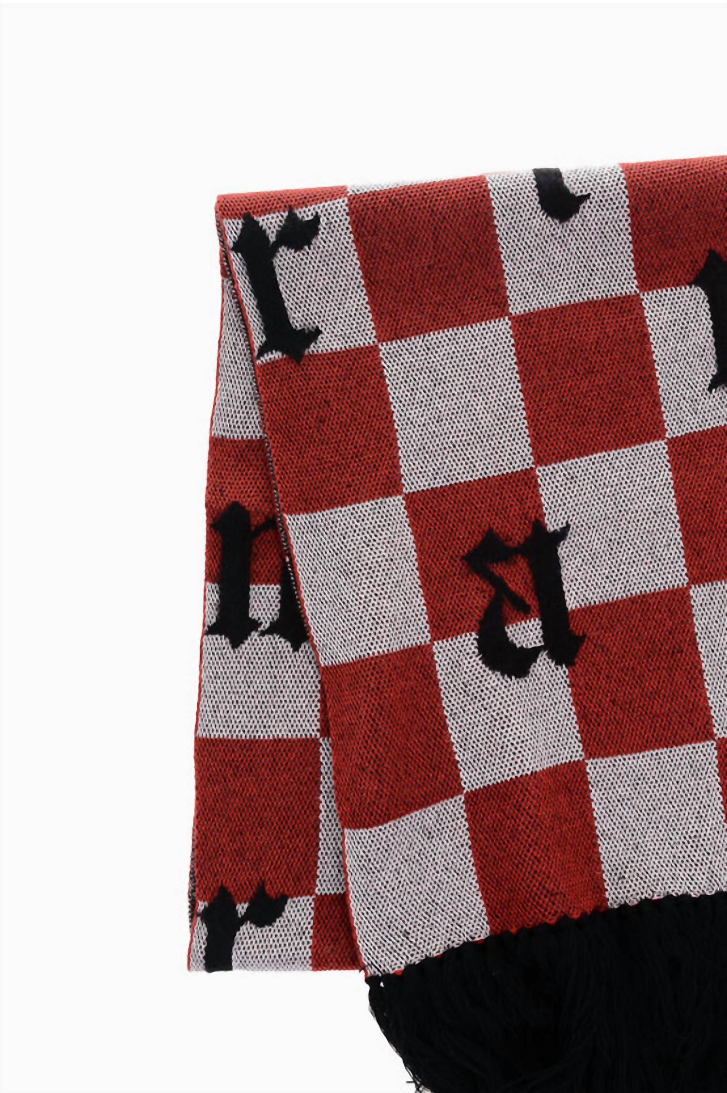 Amiri Men's Cashmere Old English Checkered Scarf - men's scarf