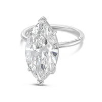 Diana M Jewels - Lab-grown Marquise Diamond Solitaire Ring – 10.00 Ct