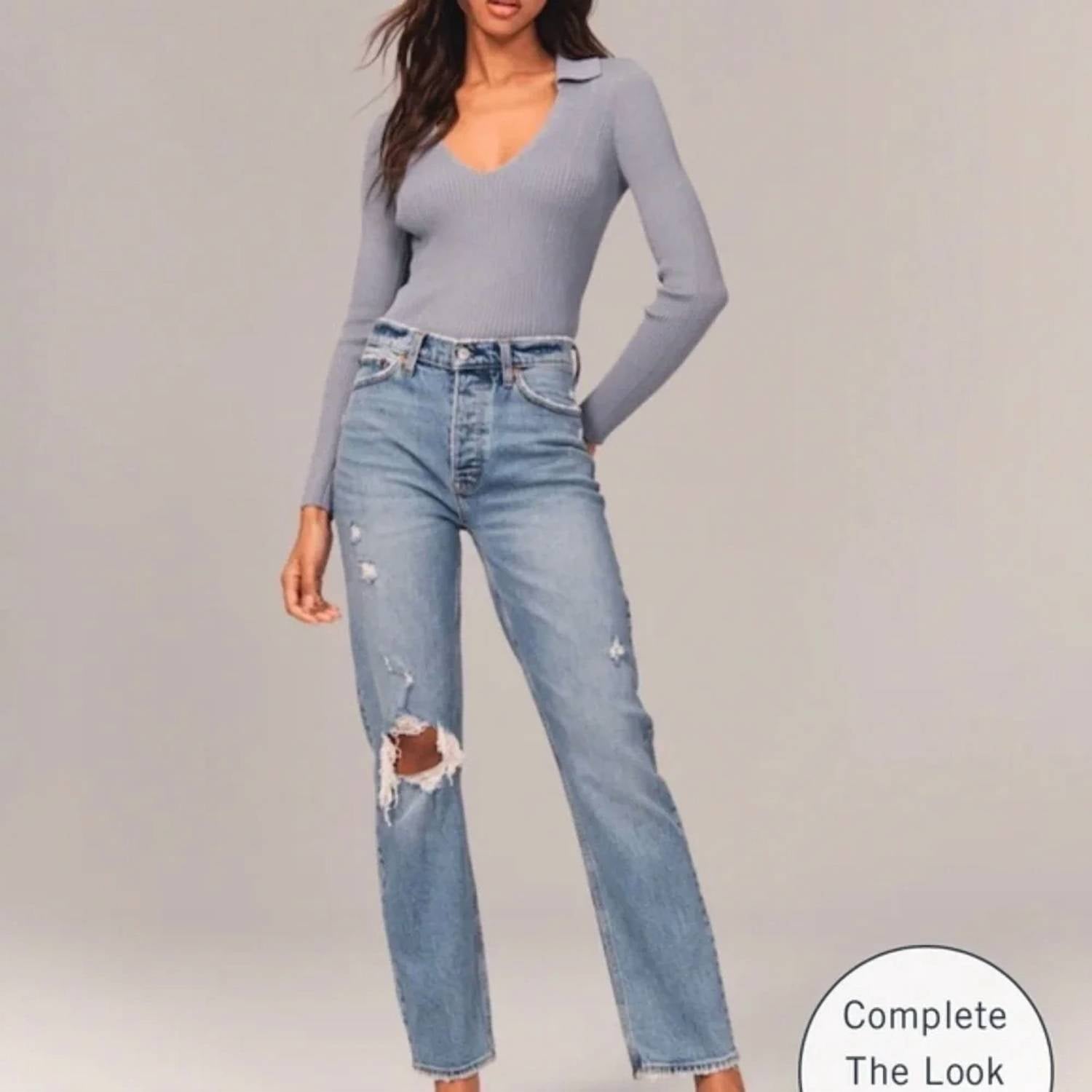 Abercrombie & Fitch - Curve Love High Rise Dad Jean