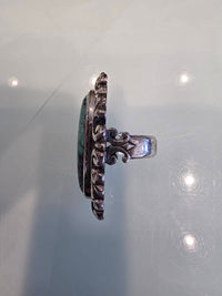 King Baby Studio Women's American Spirit Gothic Ring in silver - women's jewelry - detail view