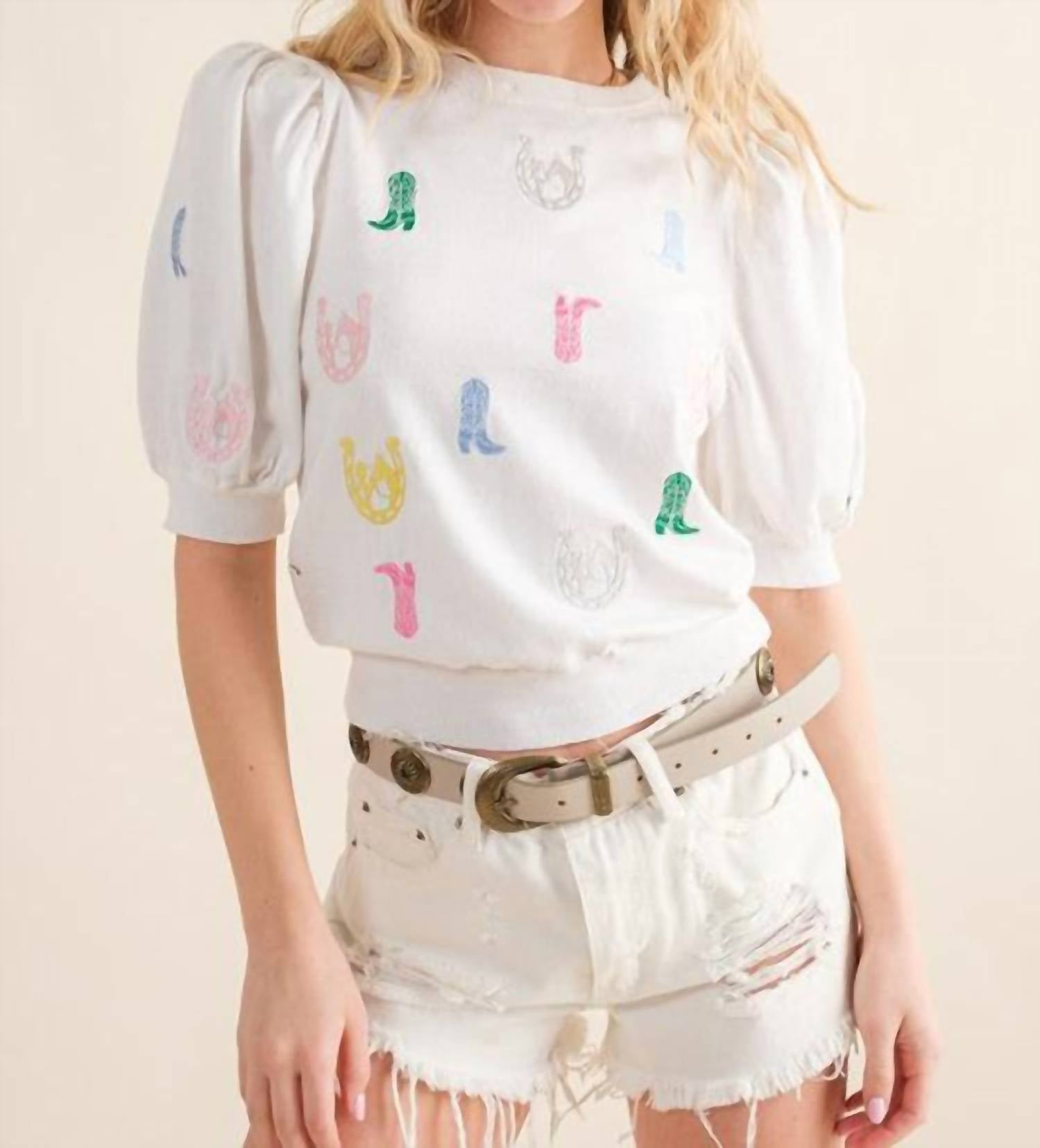Blue B - Western Girl Sweater Top
