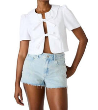 Steve Madden - Barrette Pilgrim Collar Top
