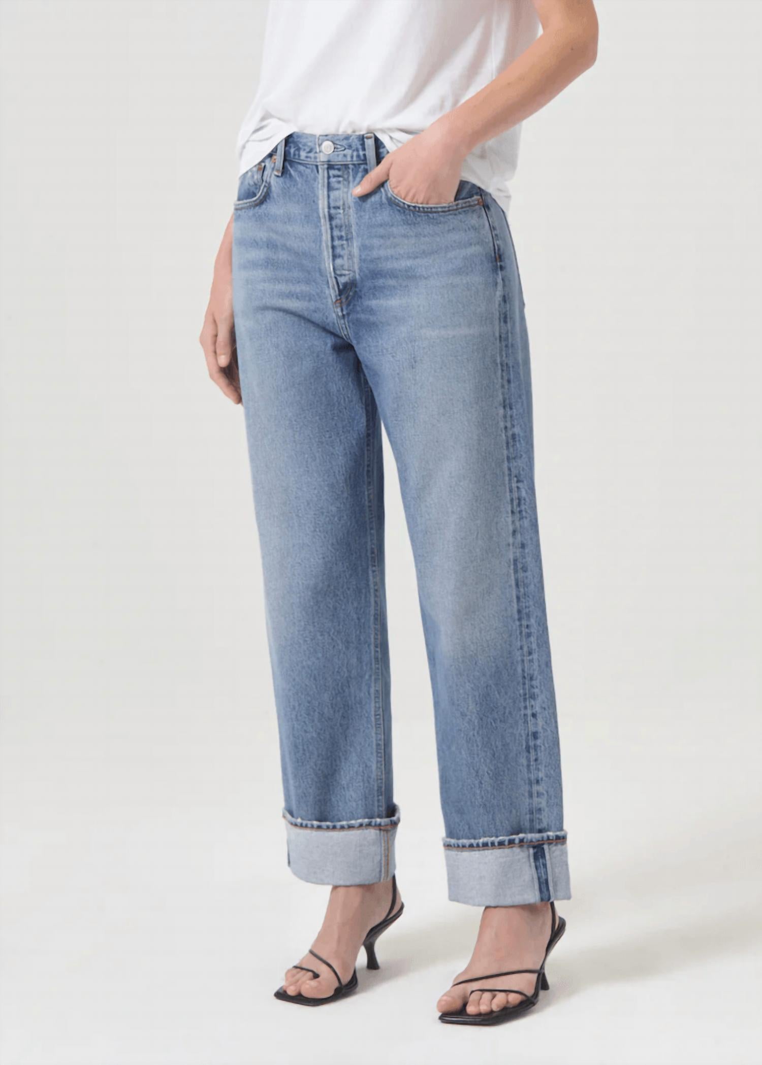 Agolde - Fran Low Slung Straight Jeans