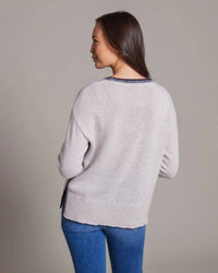 Alashan Cashmere - Kennedy Plaited Trim Crew Sweater