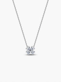 Pandora - Sparkling Lucky Clover Pendant Necklace - 17.7"