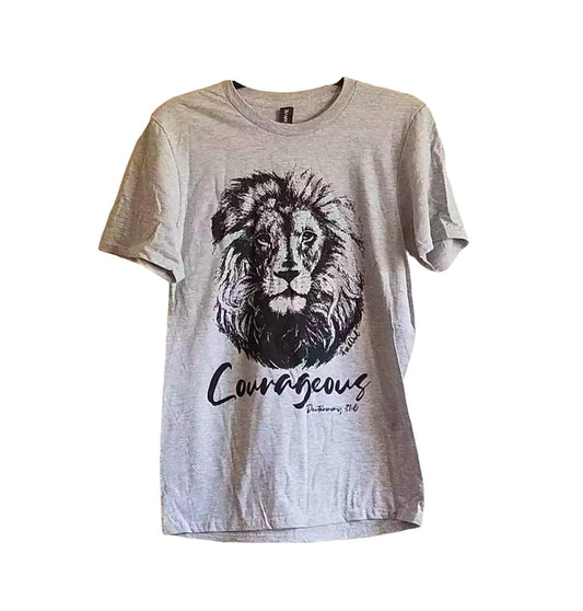 Fox And Owl - Unisex Courageous Lion T-shirt