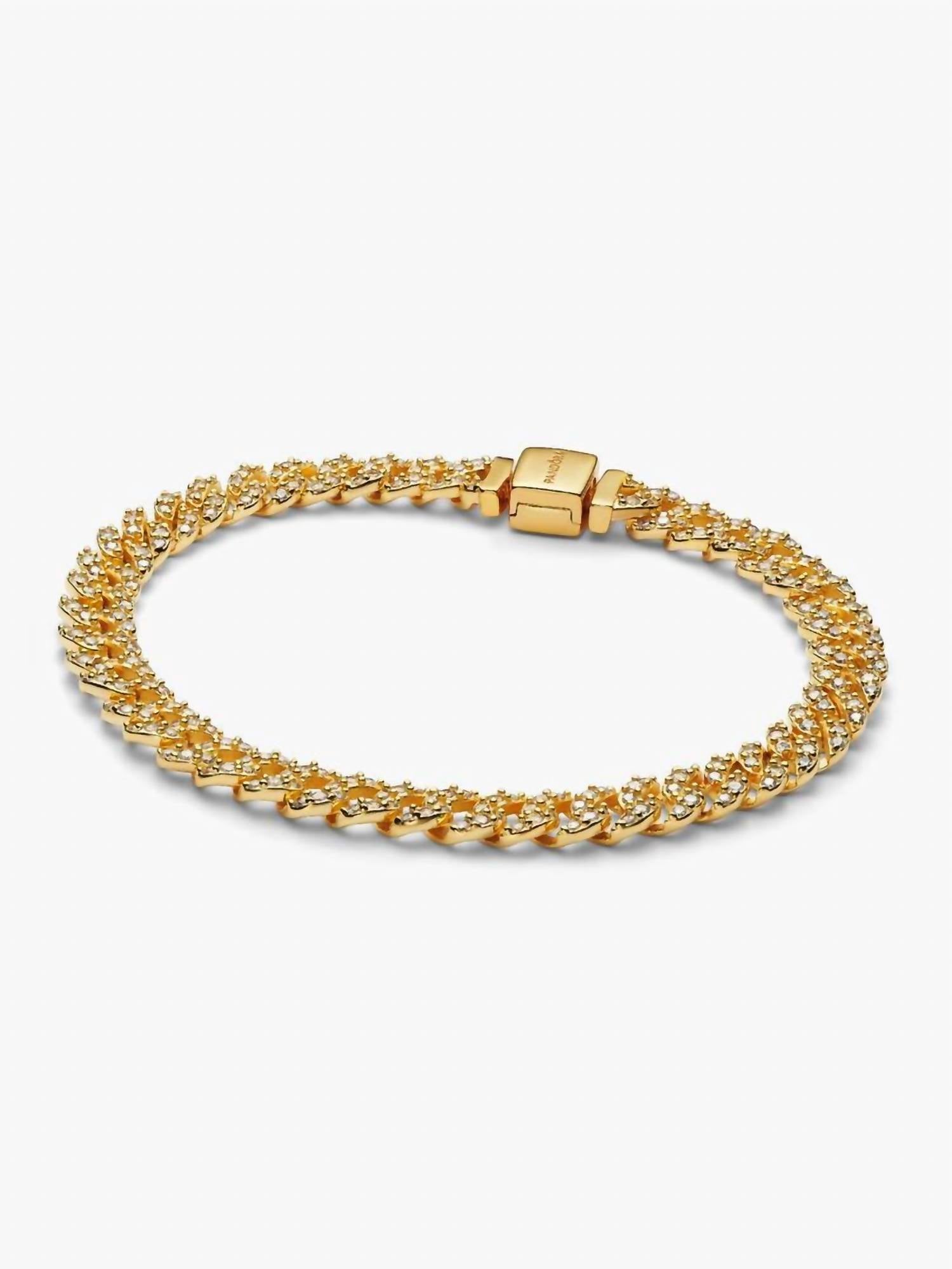 Pandora - Women's Pavé Cuban Chain Bracelet