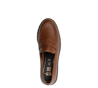 Ara WOMEN'S KARINA PENNY LOAFER in brown - women's flats - detail view