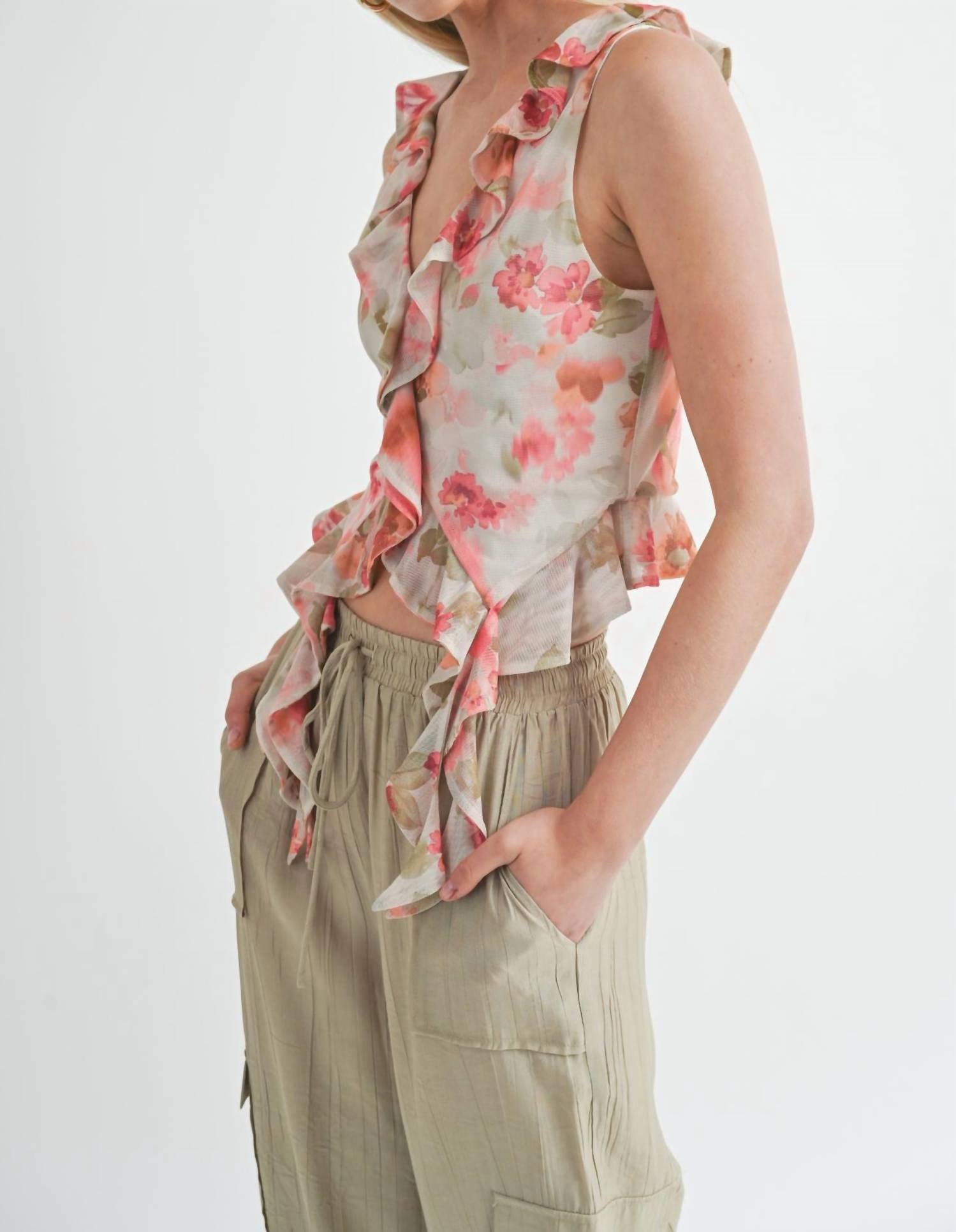 Sage The Label - Divine Feminine Ruffled Tank