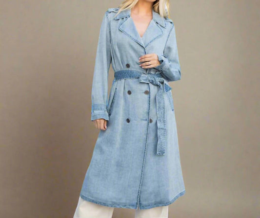 26 International - Windy City Tencel Trench Coat