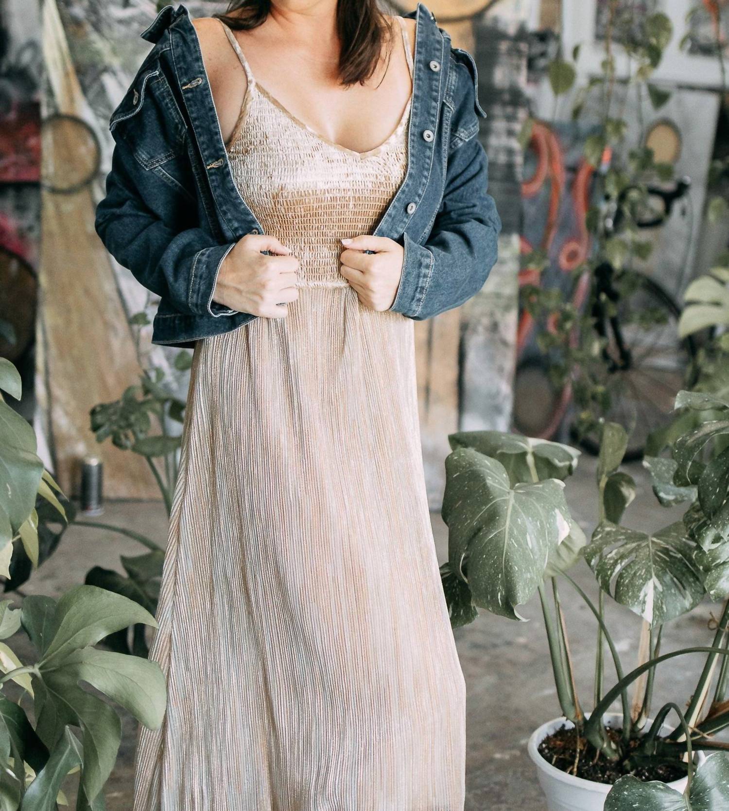 Q2 - Skinny Western Denim Jacket