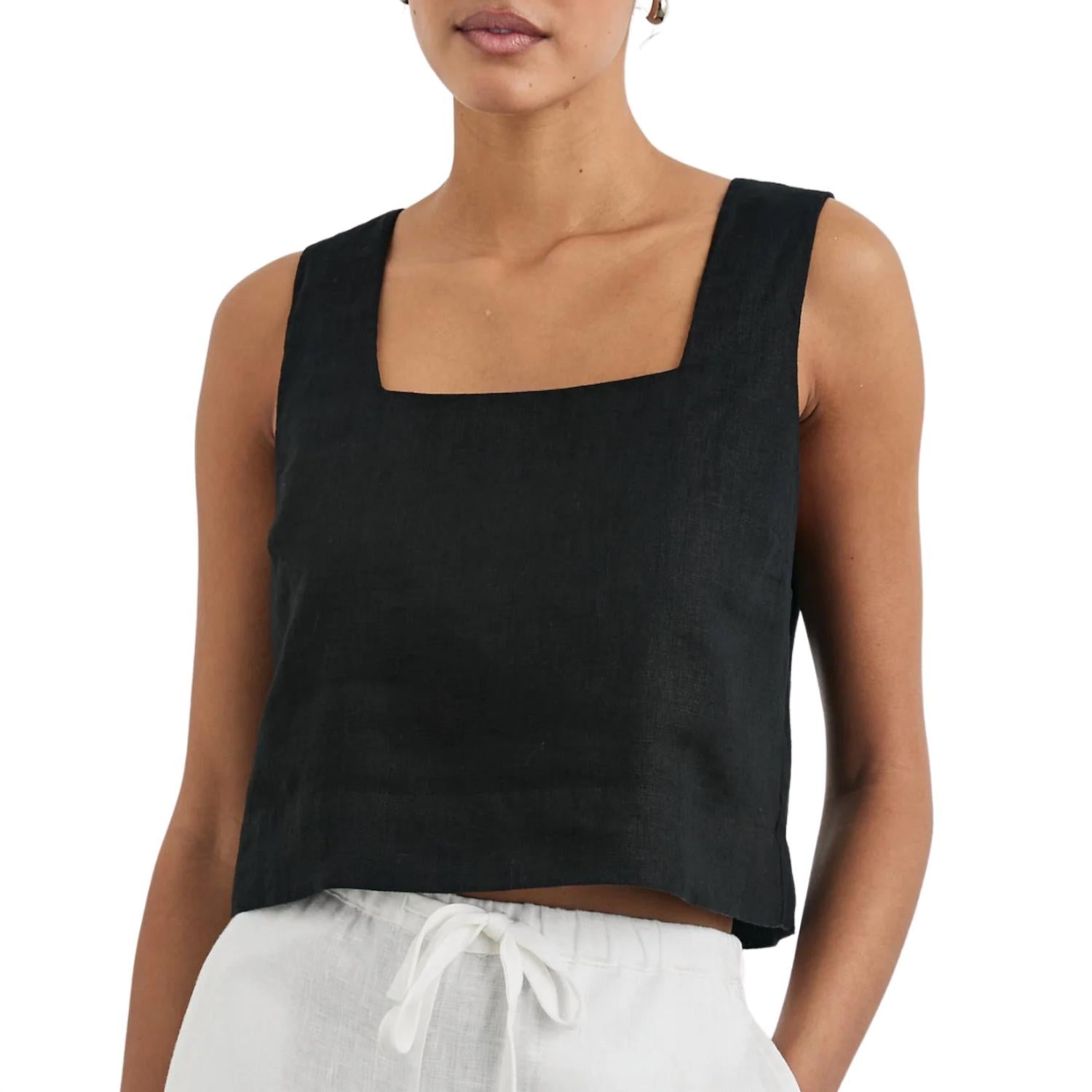 Rails Women's Akira Top in black - women's tank top