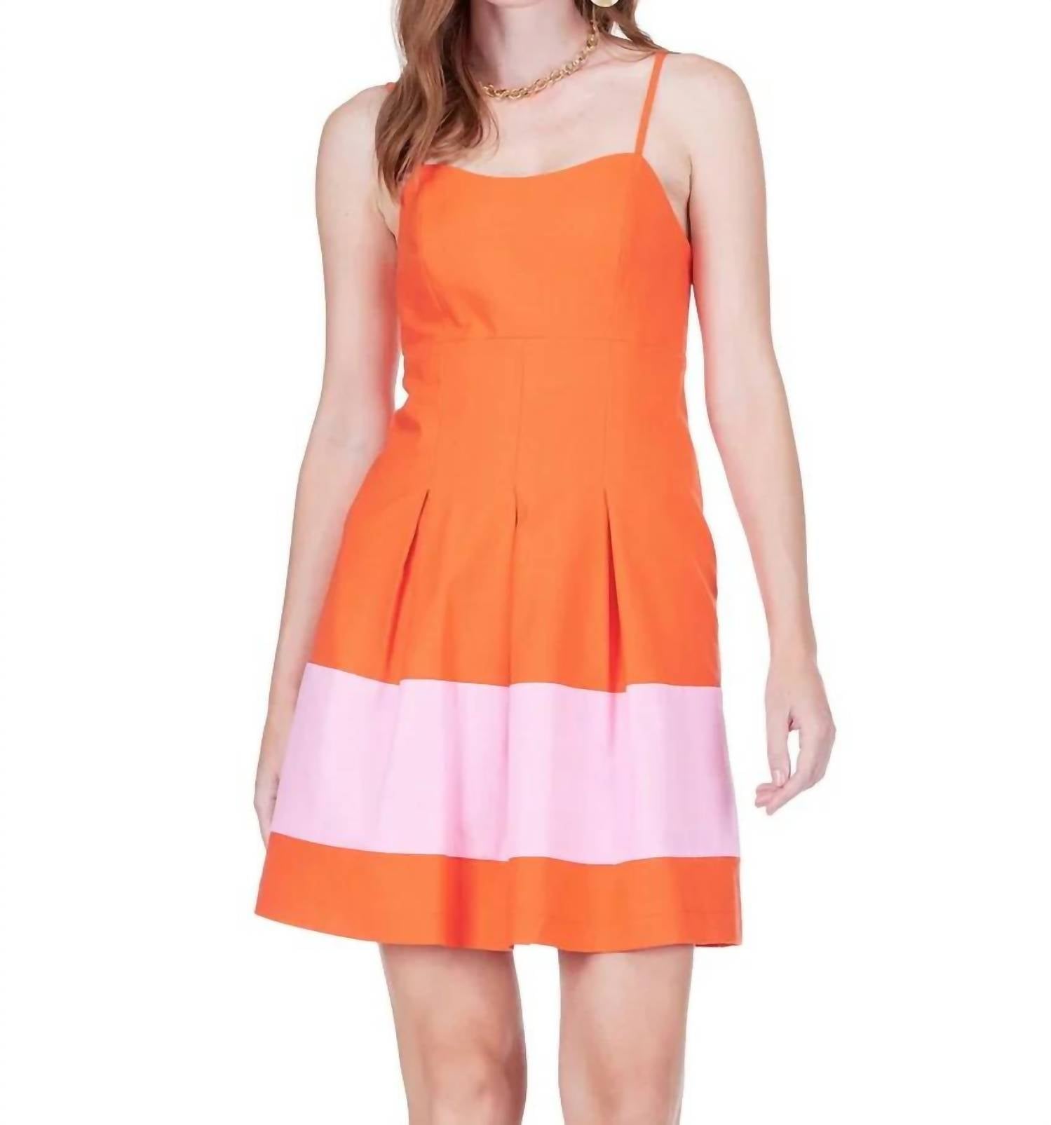 Joy Joy - Pleated Block Sundress
