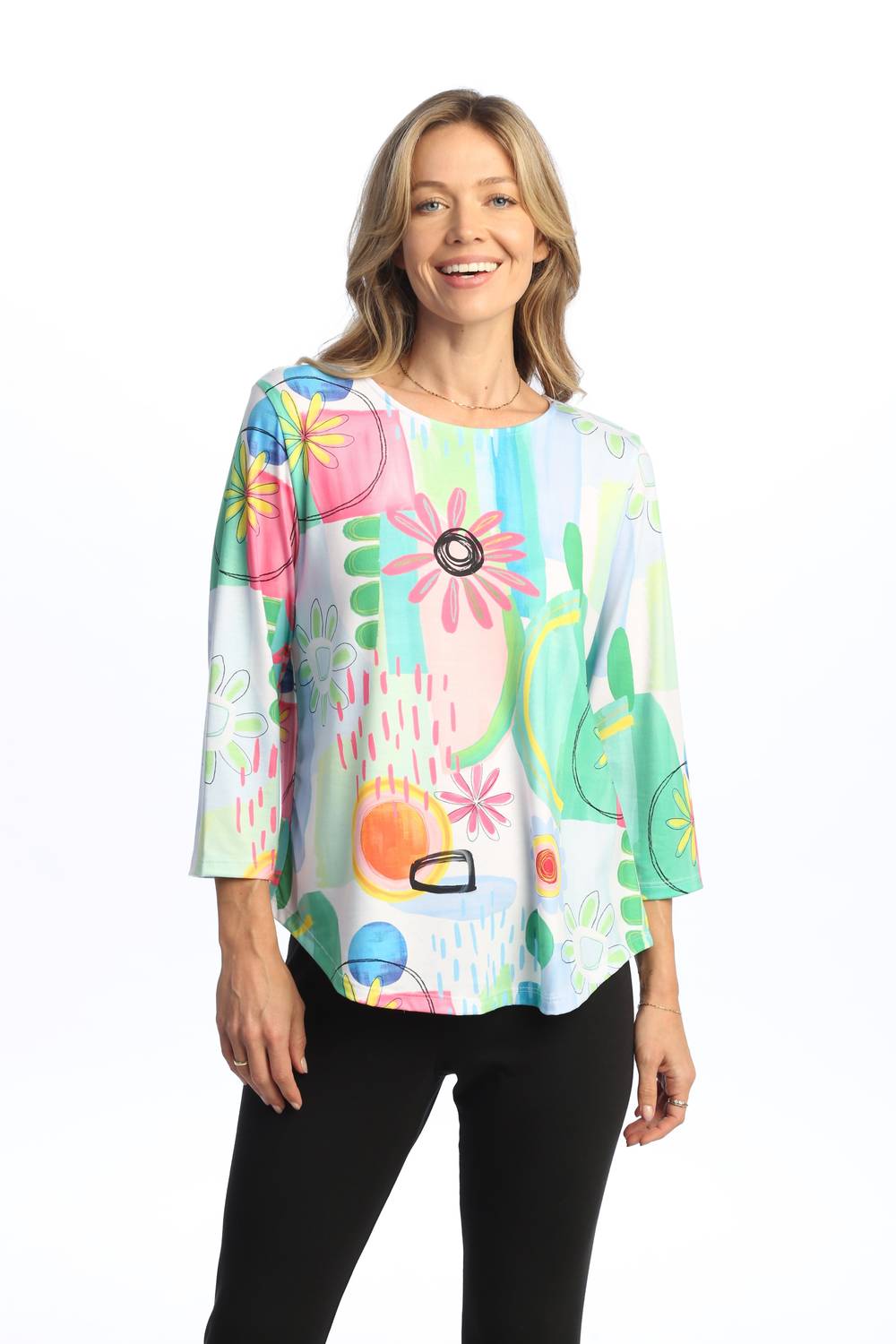 Jess & Jane - Soft Touch Round Hem Top