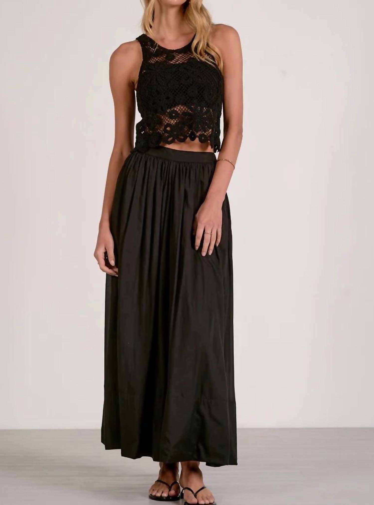 Elan - Cassidy Crochet Knit Tank Top