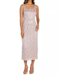R&M Richards - Sequin Lace Two-piece Jacket Dress