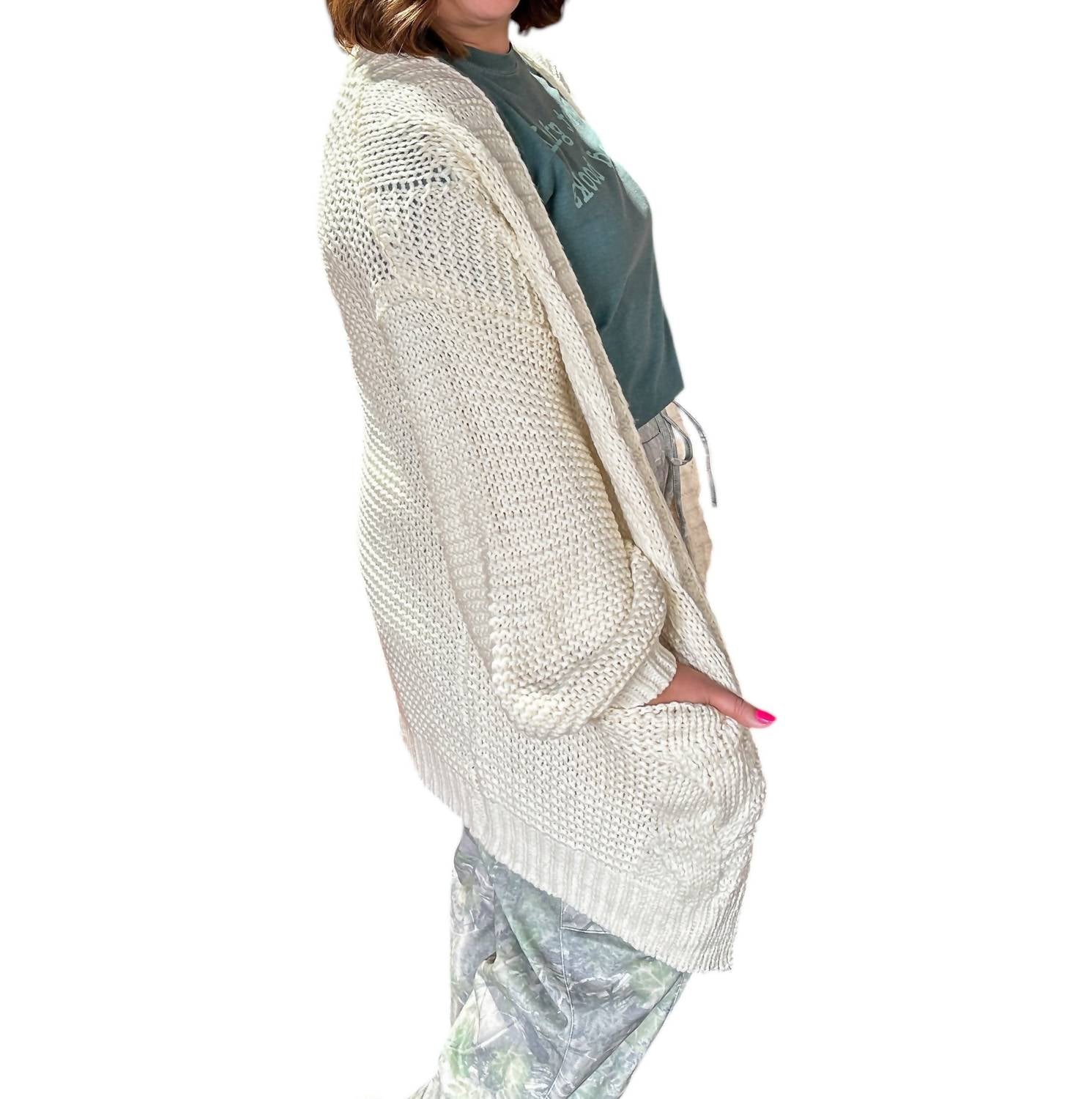 Bluivy - Chunky Cable Cardigan
