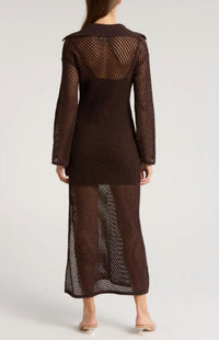 A.L.C. - Freya Long Sleeve Open Stitch Dress