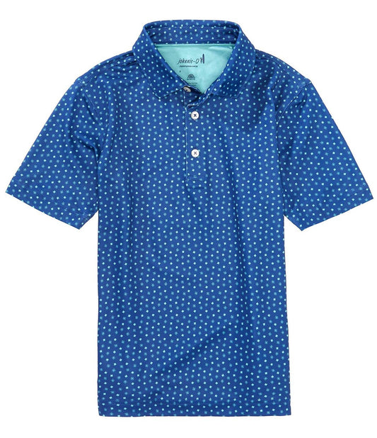Johnnie-O - Big Boys Top O Mornin Printed Performance Jersey Polo Shirt