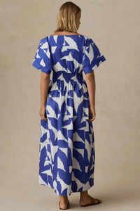 Faherty - Coastal Poplin Elia Smocked Dress