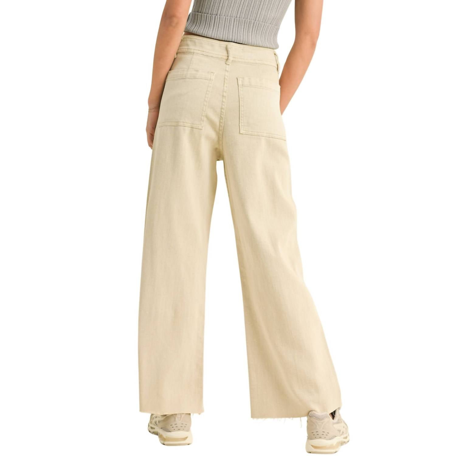 Miou Muse - Straight Wide Leg Denim Pants