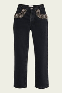 Frame - Atelier Beaded Straight Jeans