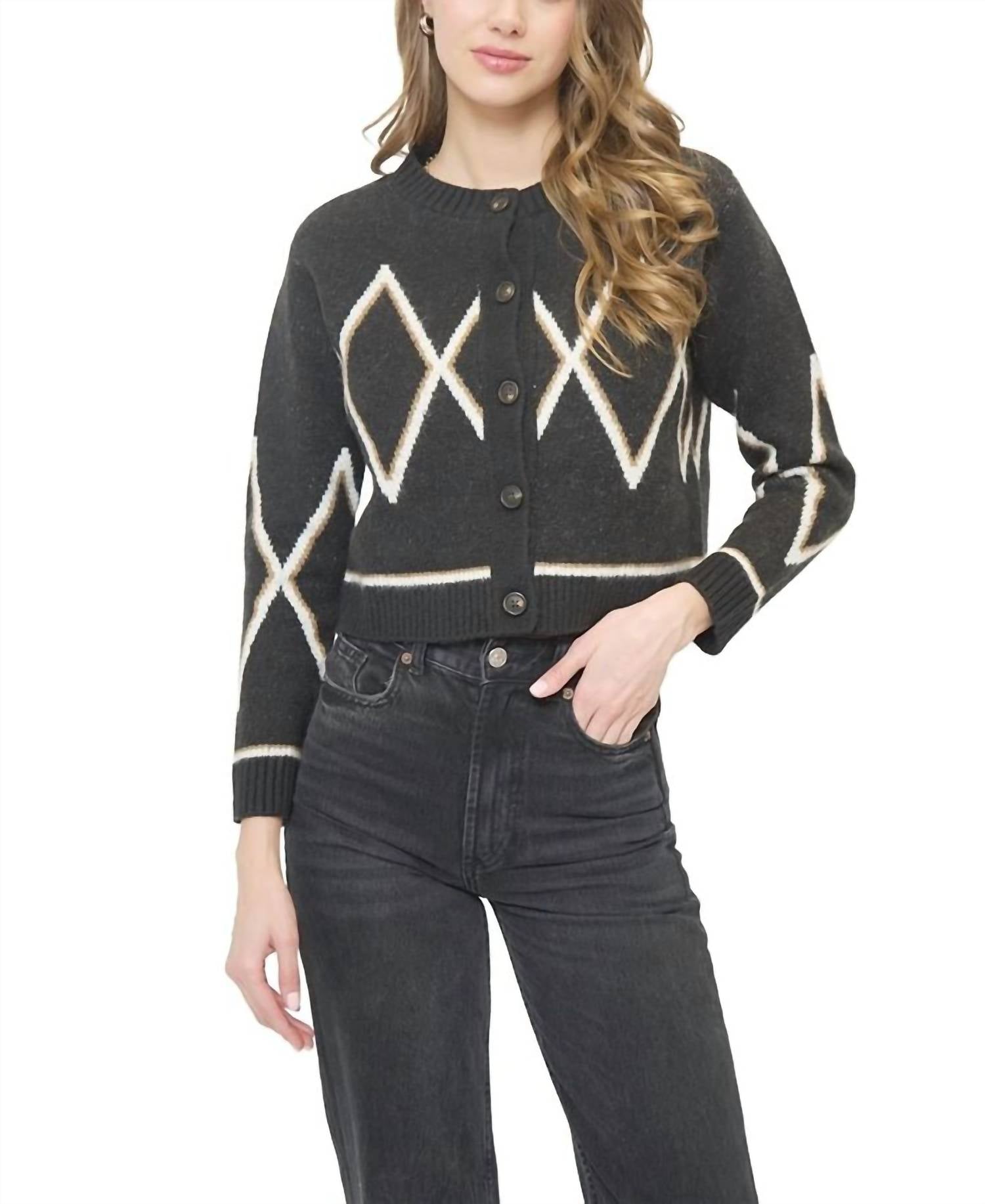 Central Park West - Wyatt Robbie Fair Isle Cardigan