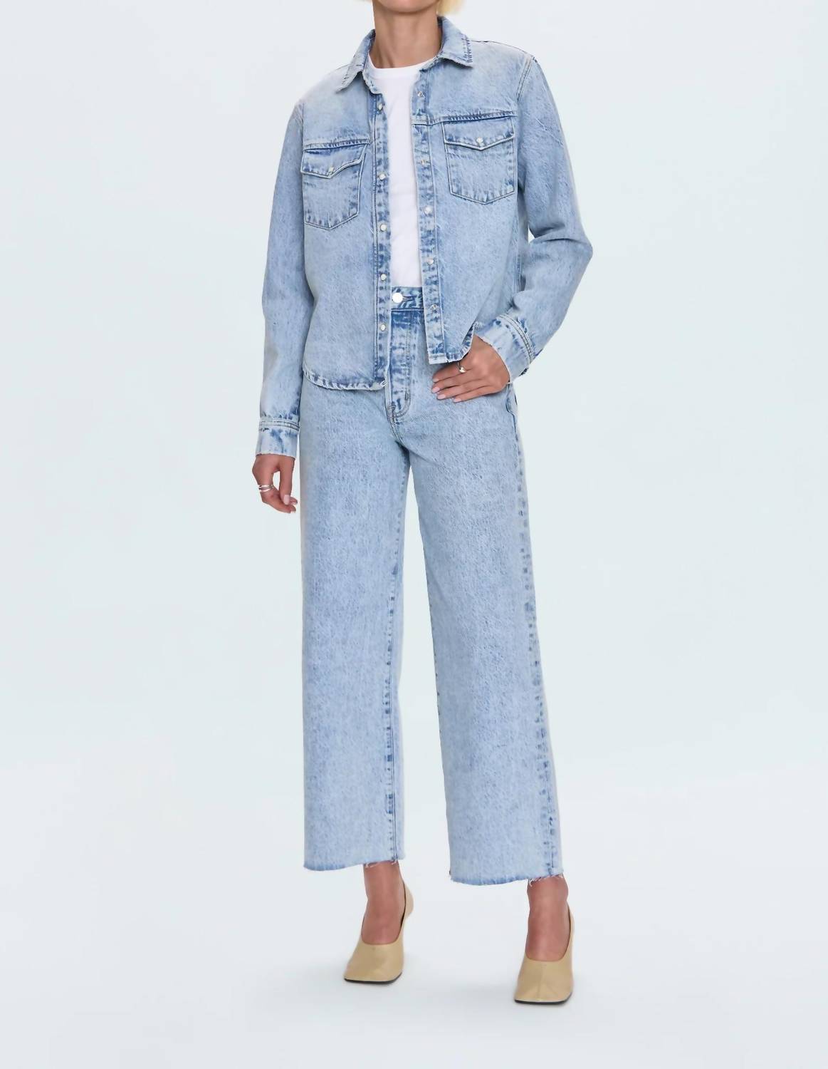Pistola - Thea Shrunken Denim Shacket