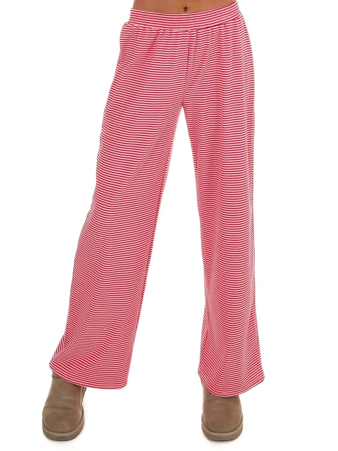 Things Between - Homebody Stripe Fleece Pants