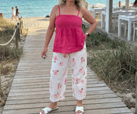 Made In Italy - La Vie En Rose Wide Leg Italian Magic Pants