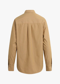 Favorite Daughter The Ex-boyfriend Shirt in oatmeal stripe 1 - women's shirt - view 6