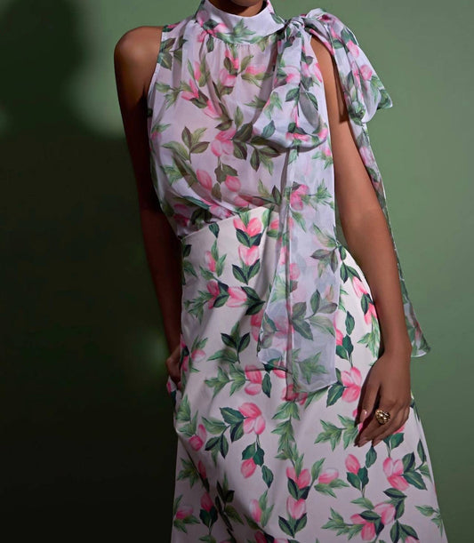 Strass - Flower Silk Lace Top