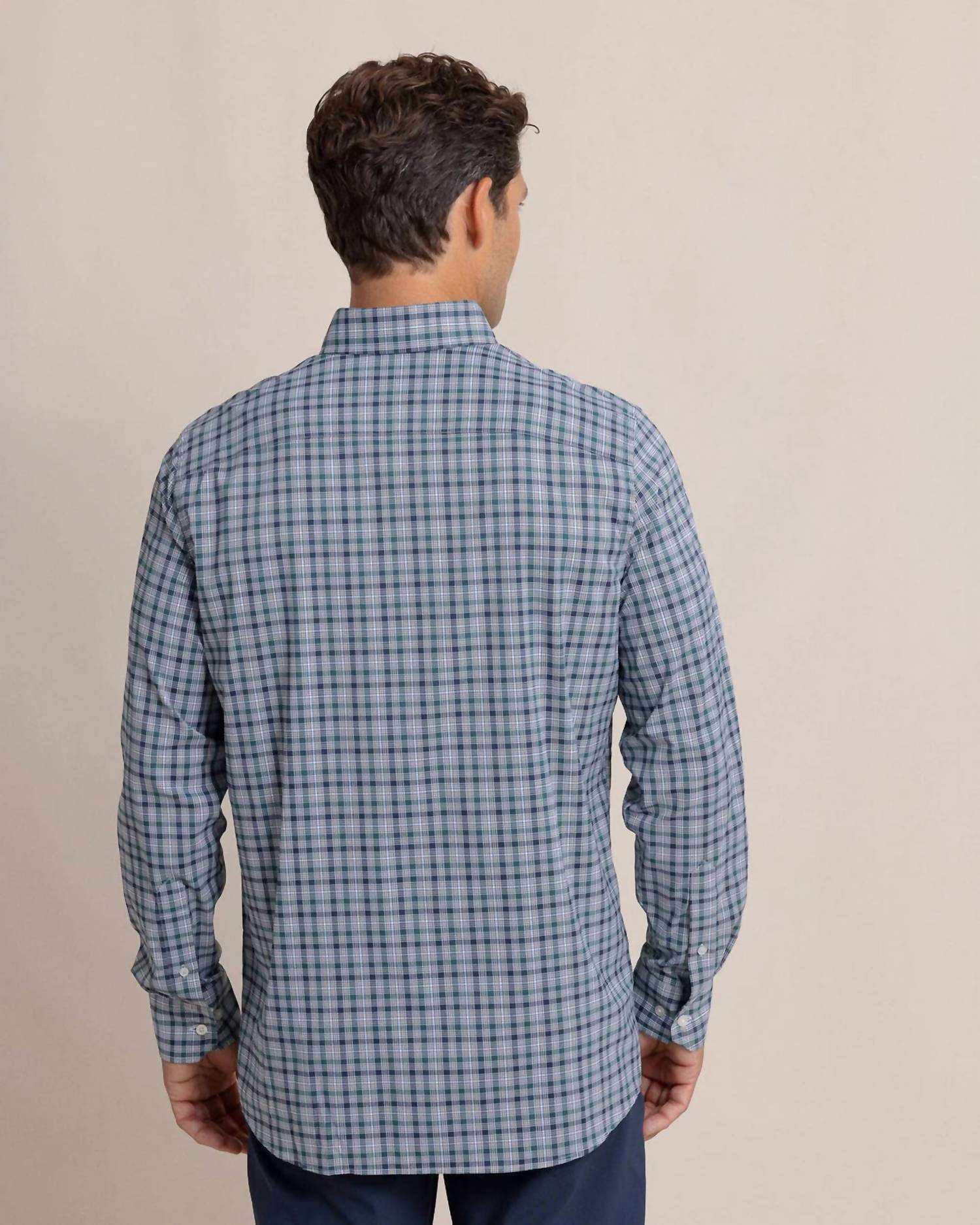 Southern Tide - Plaid Intercoastal Long Sleeve Sports Shirt