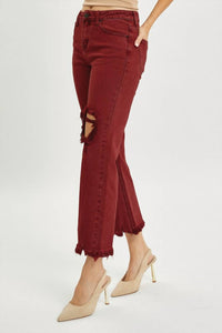 Risen - High Rise Straight Jeans