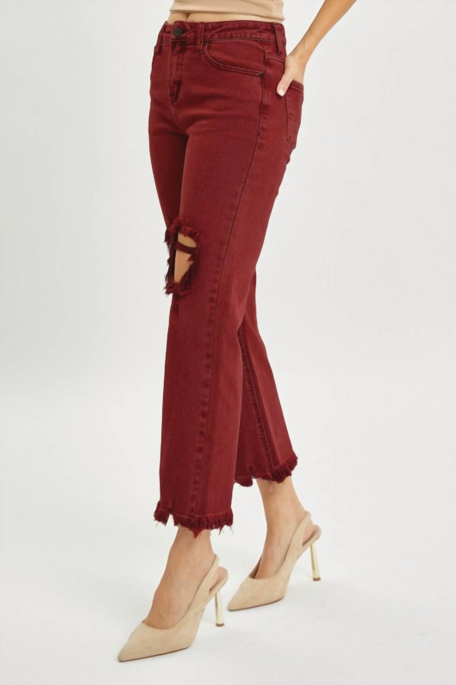 Risen - High Rise Straight Jeans