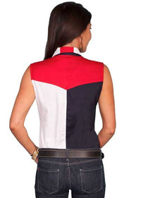 Scully - Sleeveless Patriotic Western Shirt