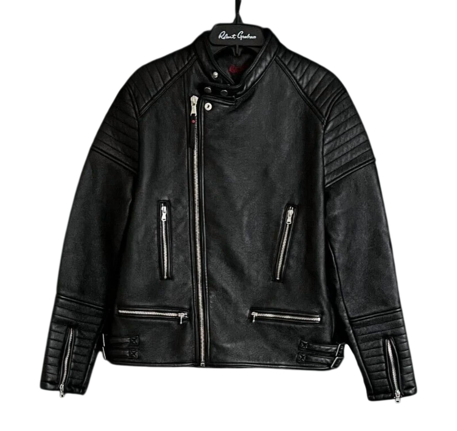Robert Graham - Vegan Leather Racer Jacket