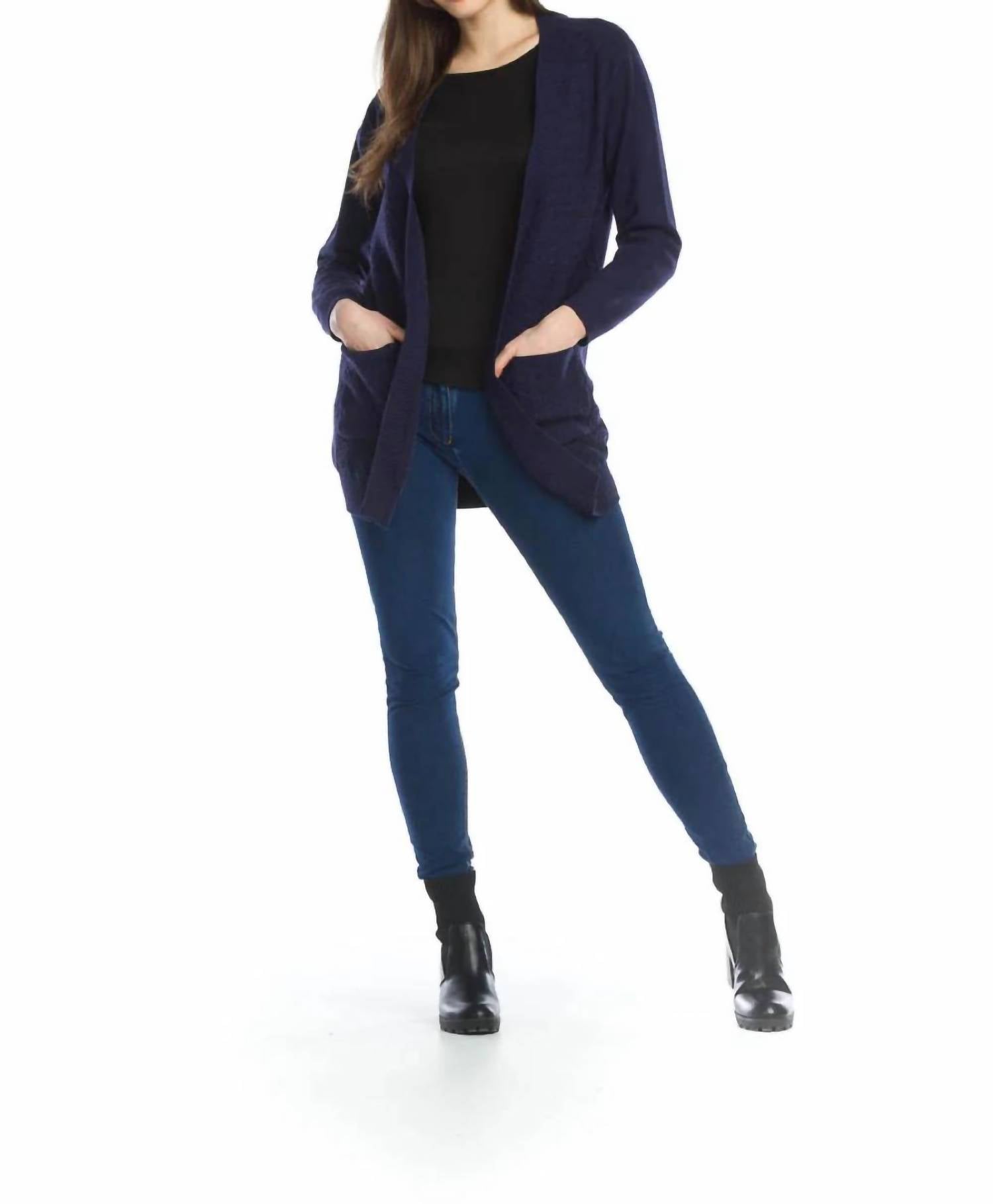 Papillon - Long Sleeve Pockets Cardigan