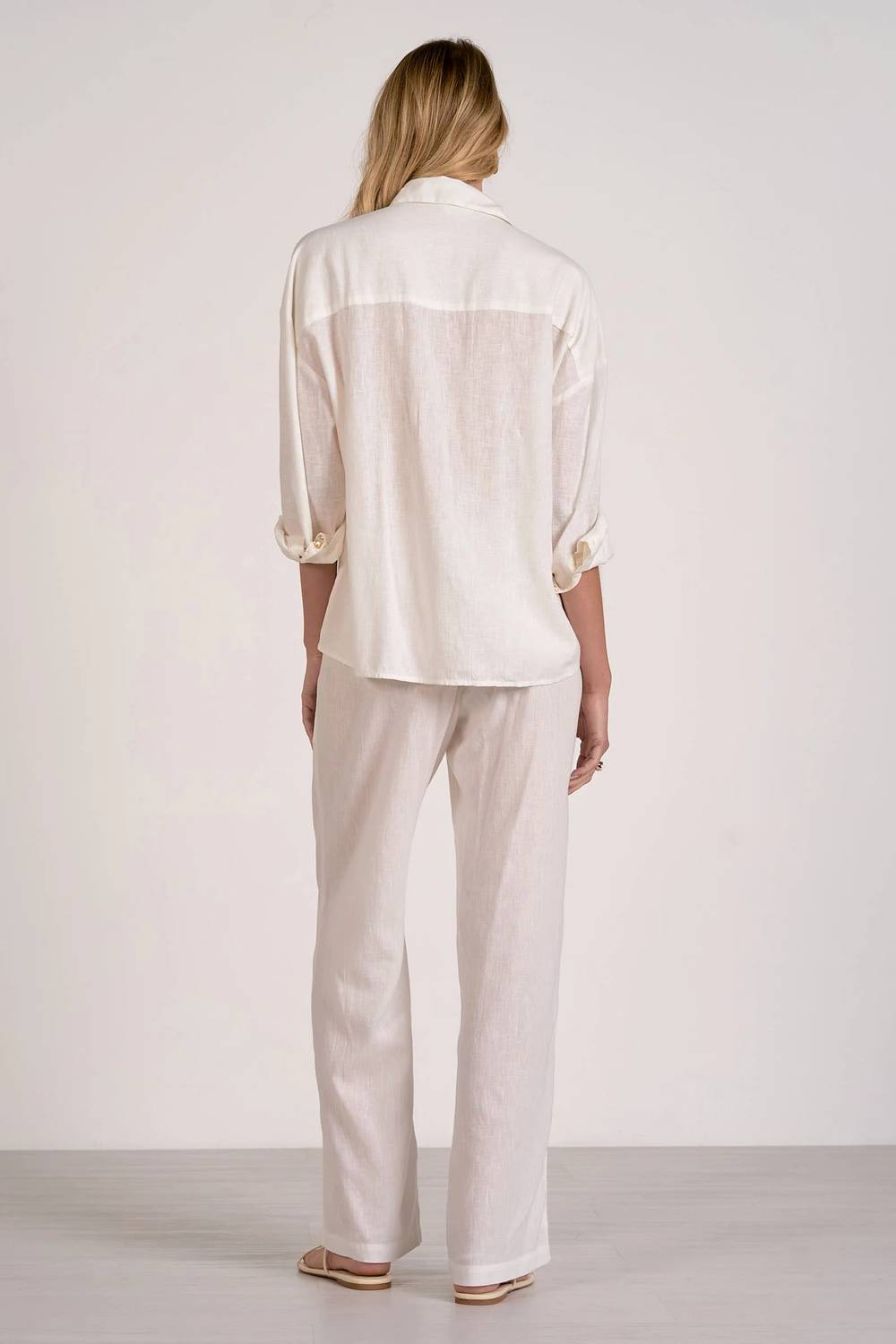 Elan - Linen Button Down Top