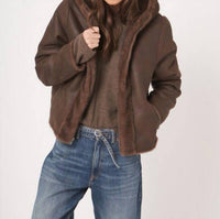 Repeat Cashmere - Reversible Faux Mink Jacket With Hood