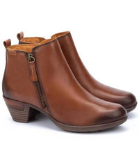 PIKOLINOS Women's Rotterdam Zip Ankle Boots in cuero - women's shoe