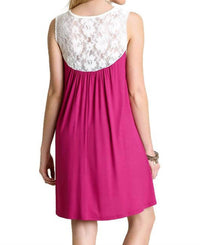 Umgee - Lace Up Tassel Tie Dress