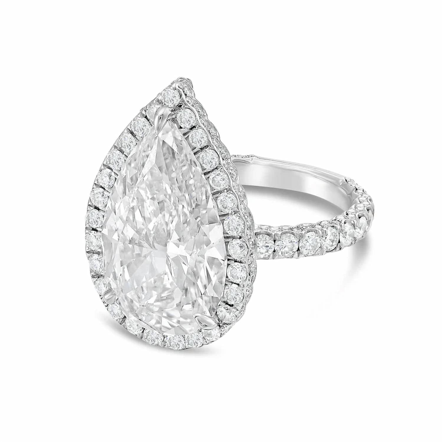 Diana M Jewels - Women's Pear Lab-Grown Diamond Fashion Ring (2.50 Ct) - Classic Plus