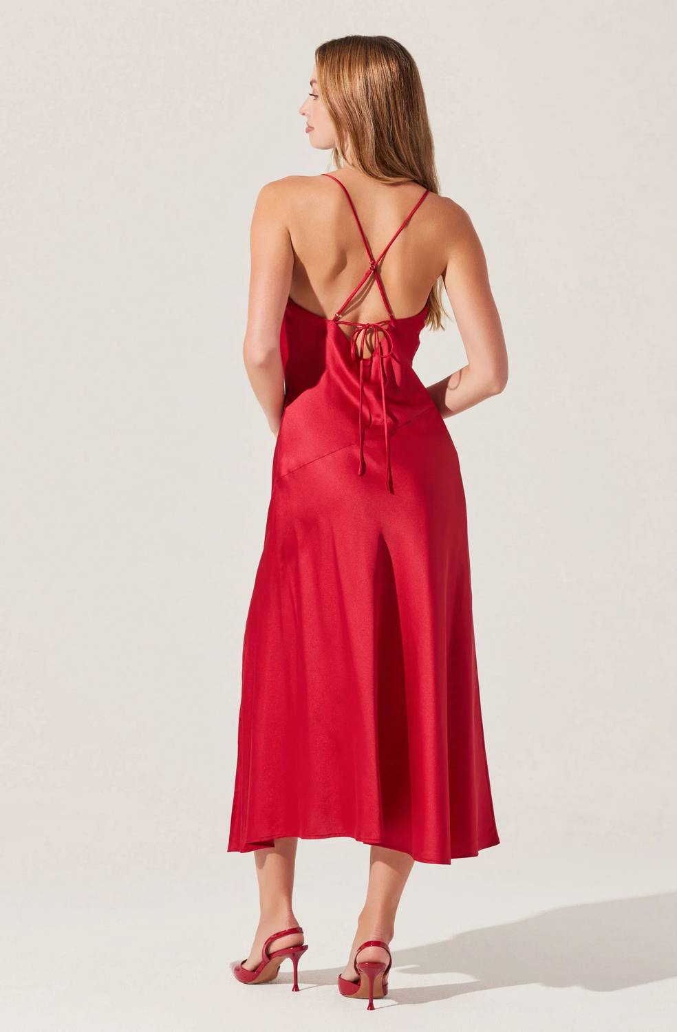 Astr - Gaia Cowl Neck Midi Dress