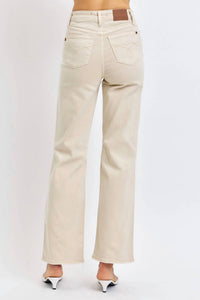 Judy Blue - High Waist Garment Dyed Detroy 90's Straight Jeans