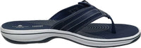 Clarks Women's Breeze Sea Slipper in navy - women's shoe - detail view
