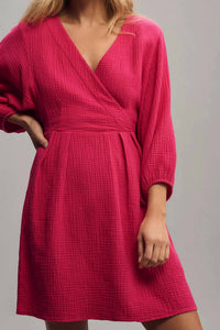 Nation Ltd - Hedy Long-sleeve Wrap Dress